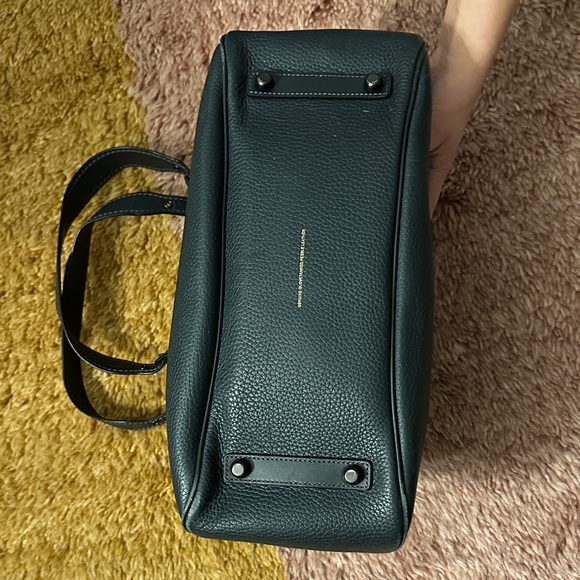 Coach dark green Leather Handbag - Picture 3 of 9